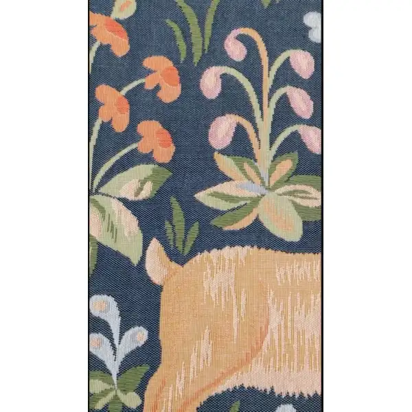 Medieval Rabbit Running tapestry couch pillows