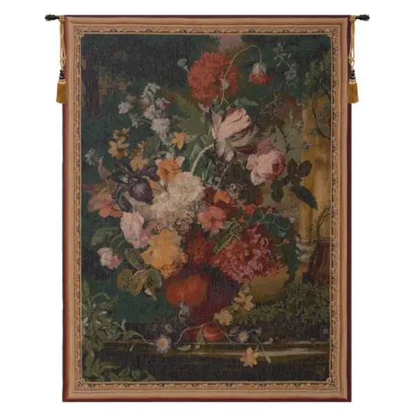 Charlotte Home Furnishing Inc. France Tapestry - 33 in. x 44 in. | Bouquet Flamand French Wall Tapestry