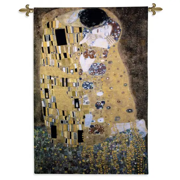The Kiss Small Wall Tapestry
