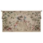 Beauvais Green Leaves No Border European Tapestry Wall hanging