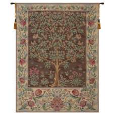 Tree of Life Brown III European Tapestry