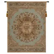 Les Rosaces In Blue French Wall Tapestry - 59 in. x 79 in. Wool/cotton/others by Charlotte Home Furnishings