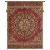 Les Rosaces in Red French Tapestry