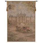 Verdure Chateau Carriage European Tapestry Wall hanging