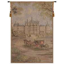 Verdure Chateau Carriage French Tapestry Wall Hanging