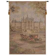 Verdure Chateau Carriage French Tapestry Wall Hanging