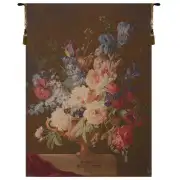 Bouquet Iris Fonce French Wall Tapestry - 44 in. x 58 in. wool/cotton/other by Pierre-Joseph Redoute