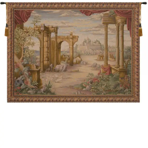 Vue Antique Without People French Wall Tapestry