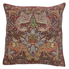 Peacock and Dragon Red European Cushion Covers