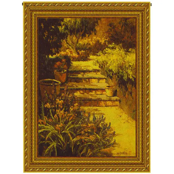 Charlotte Home Furnishing Inc. Made in the U.S.A. Tapestry - 40 in. x 53 in. Eric Dertner | Sunlit Path Tapestry Wall Hanging