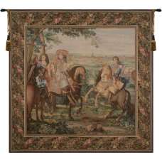 La Prise de Lille Square French Tapestry