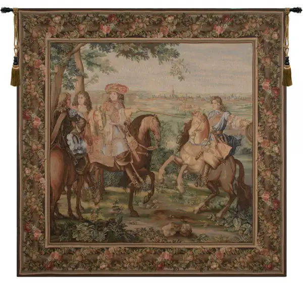 La Prise De Lille Square French Wall Art Tapestry at Charlotte Home Furnishings Inc