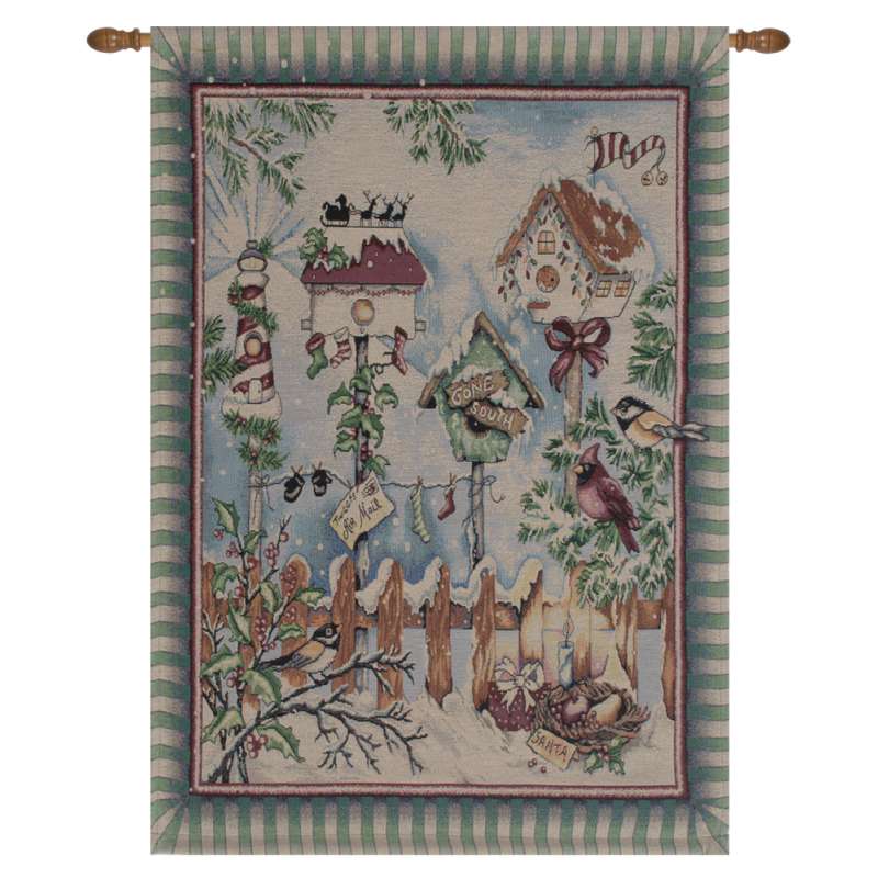 There's Snow Place Like Home Fine Art Tapestry