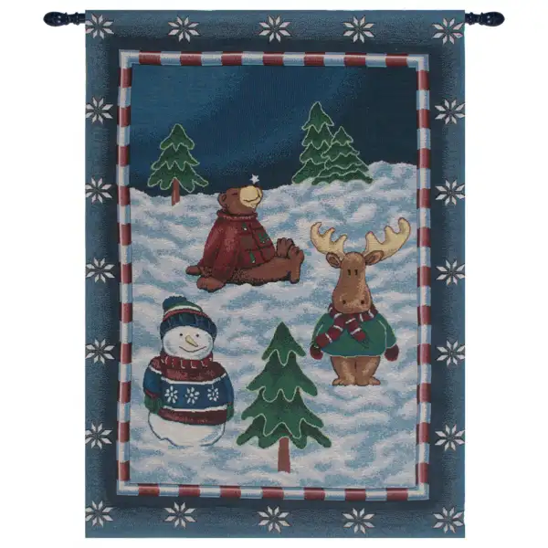 Winter's Day Play Wall Tapestry