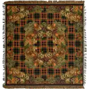 Automne Medalion Belgian Tapestry Throw