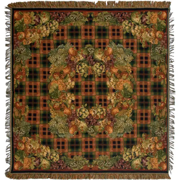 Automne Medalion Belgian Tapestry Throw