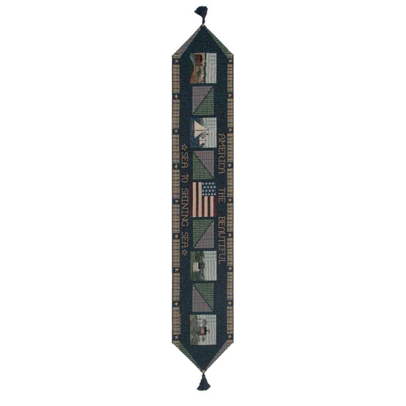 America The Beautiful I Tapestry Table Runner