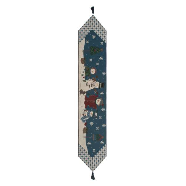 Country Snowman Tapestry Table Mat