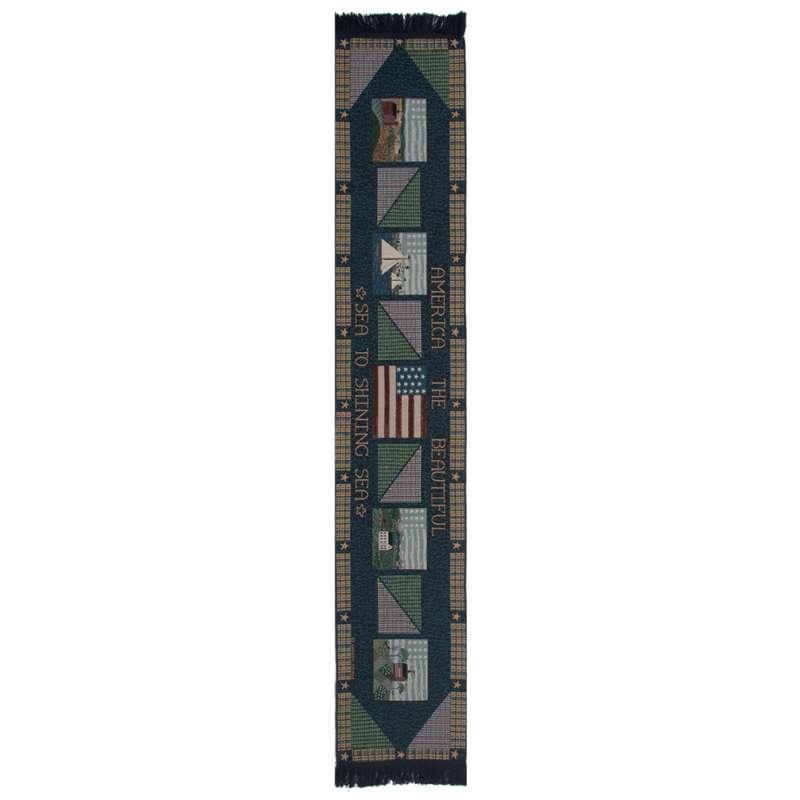 America The Beautiful III Tapestry Table Runner