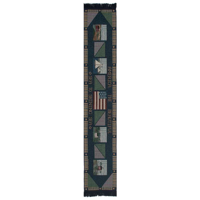 America The Beautiful III Tapestry Table Runner