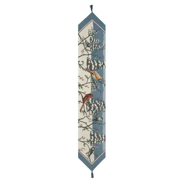 Winter Cardinals Tapestry Table Mat