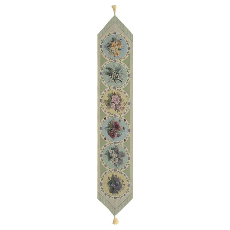 Floral Collage III Tapestry Table Runner