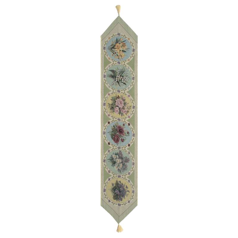 Floral Collage III Tapestry Table Runner