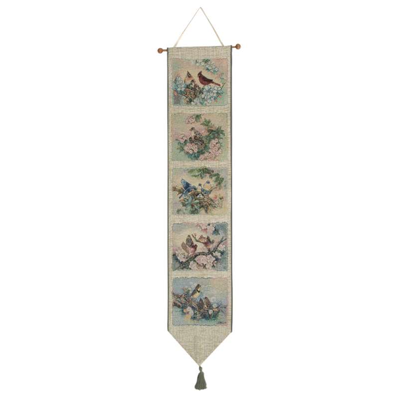 Songs of Spring I Tapestry Bell Pull