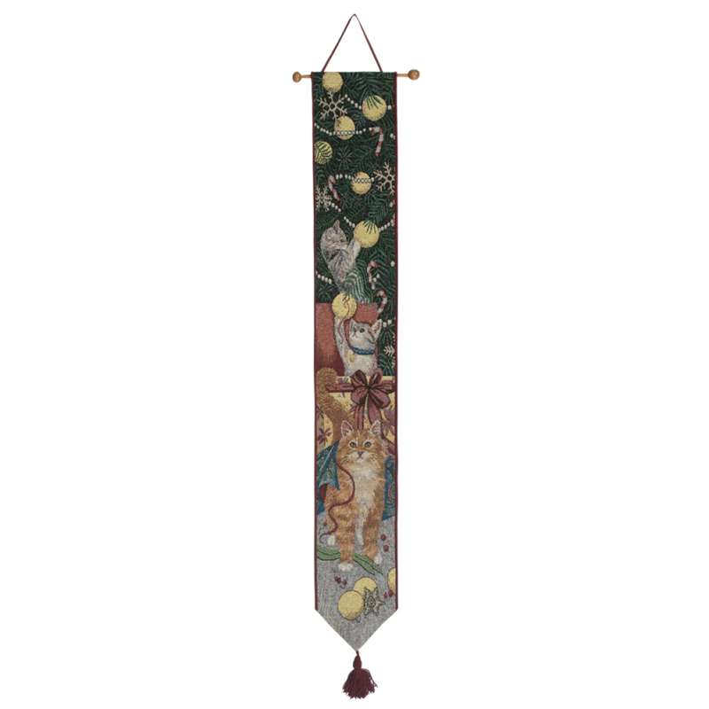 Christmas Curiousity Tapestry Bell Pull