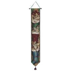 Christmas Curiousity i Tapestry Bell Pull