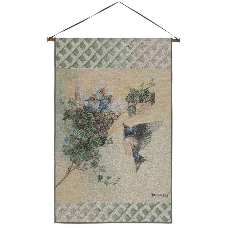 Nature's Harmony Barn Swallow Tapestry Banner