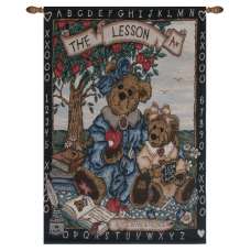 The Lesson Fine Art Tapestry