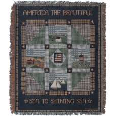 America The Beautiful II Tapestry Throw