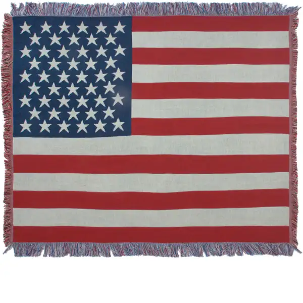 American Flag II Afghan Throw