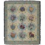 Butterfly Floral Decorative Afghan Throws