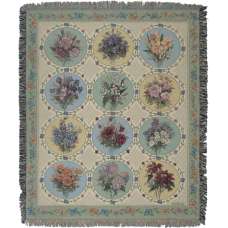 Butterfly Floral Tapestry Afghans