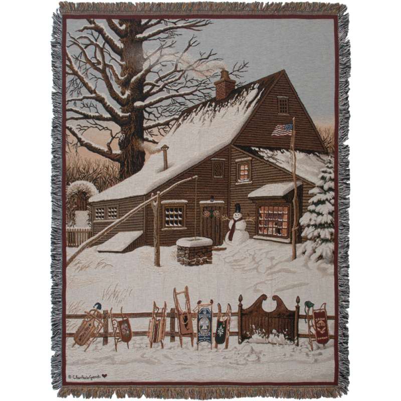 Cocoa Break at the Copperfields II Tapestry Throw