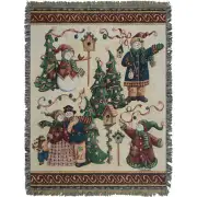 Snowman Forest Afghan Throws