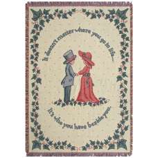 It Doesn't Matter Where Tapestry Throw