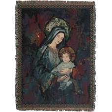 Madonna and Child III Tapestry Throw