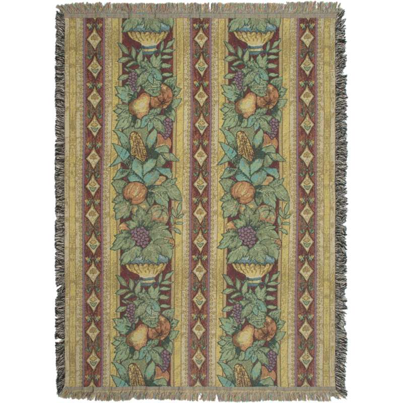 Fruit Columns Tapestry Throw