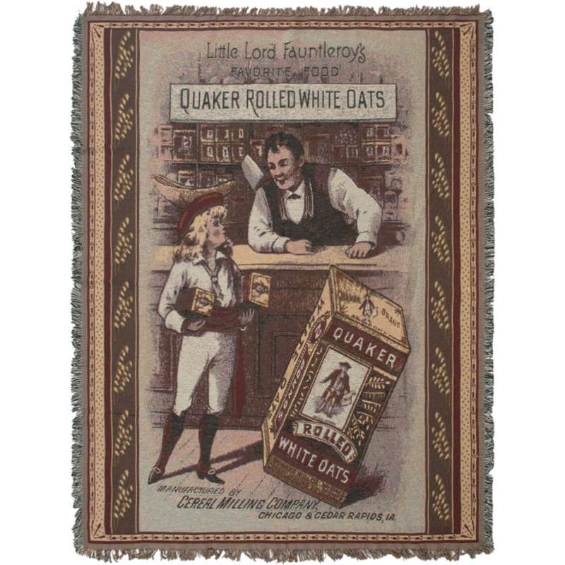 Little Lord Fauntleroy's Favorite Food Tapestry Throw