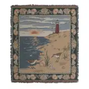Lighthouse and Shells Afghan Throws