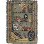 Americas Finest Fire Dept Decorative Afghan Throws