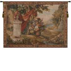 Bouquet au Drape No People French Tapestry Wall Hanging