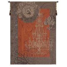 Le Grand Lustre Orange European Tapestry Wall hanging