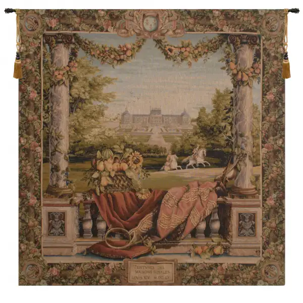 Terrasse Au Chateau II French Wall Art Tapestry at Charlotte Home Furnishings Inc