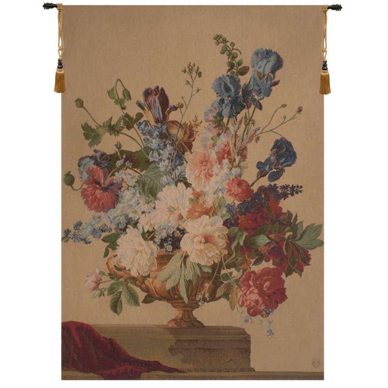 Bouquet Iris Clair French Tapestry Wall Hanging