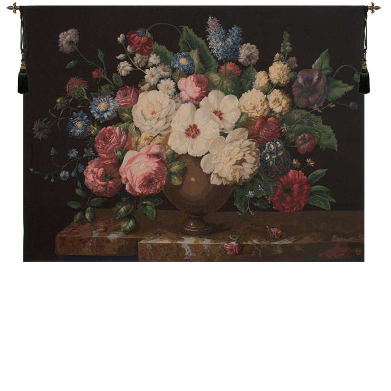 Bouquet Hibiscus Noir French Tapestry