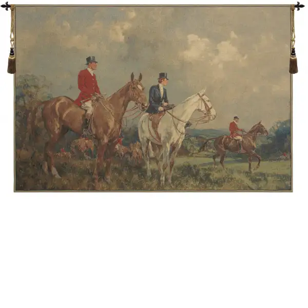 Equestrian Survey Large Belgian Wall Tapestry